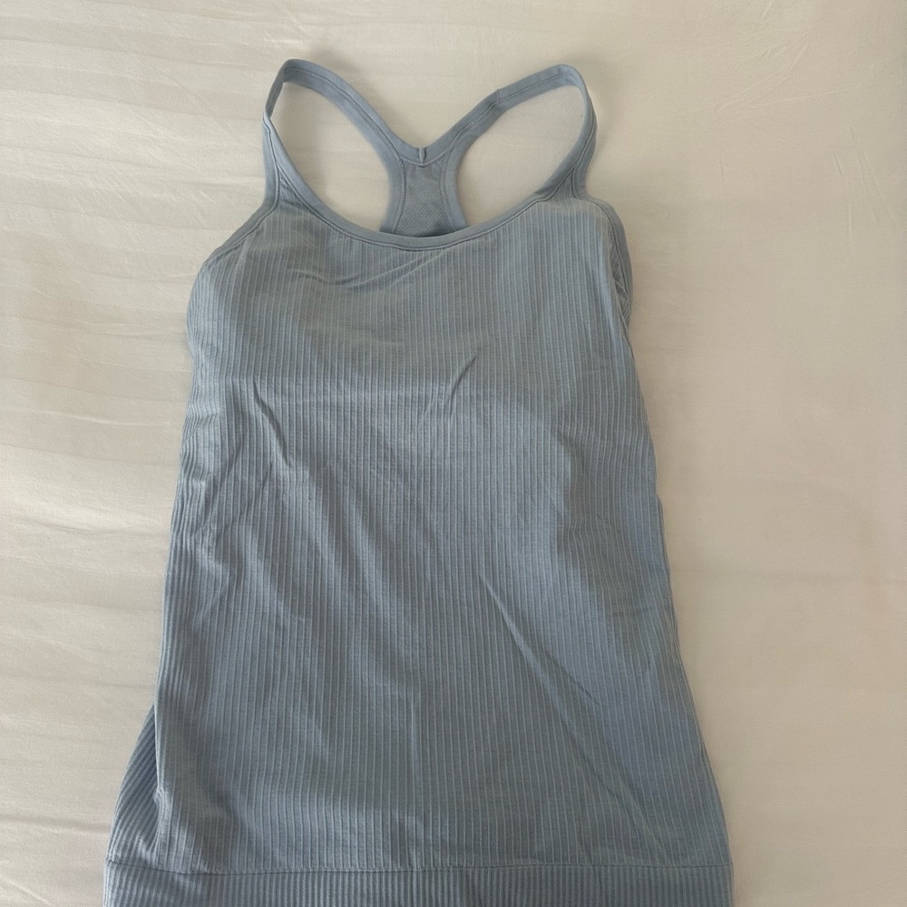 lululemon athletica Light Blue/purple Tank Top